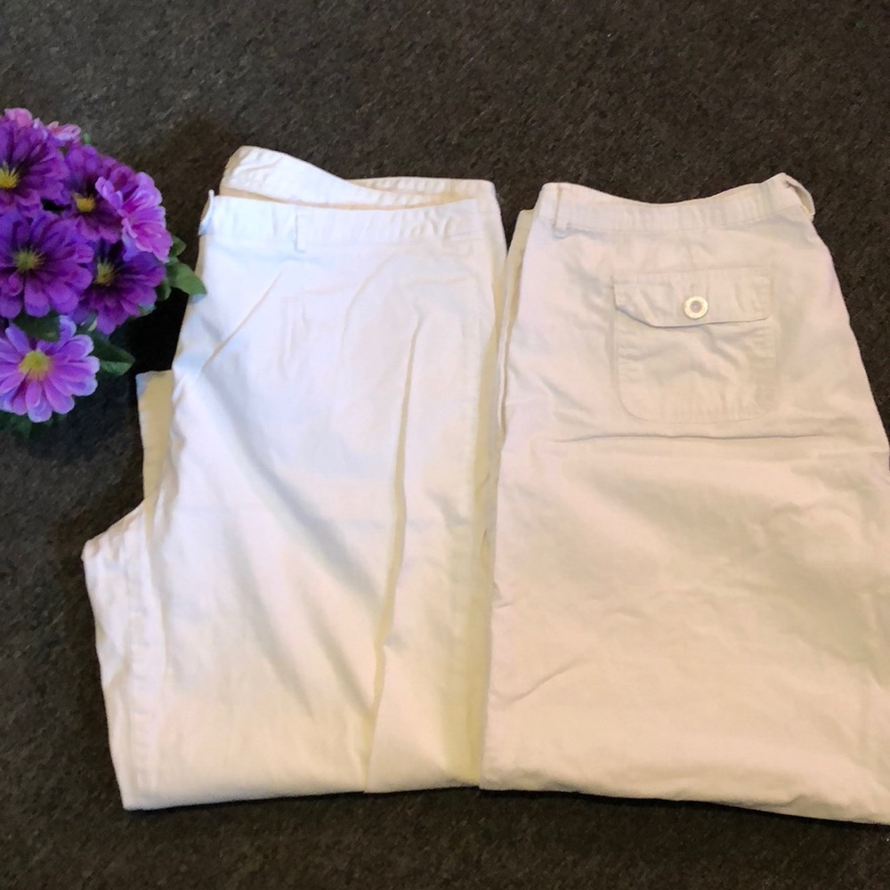 Covington White Capri 2 pc lot Size 20